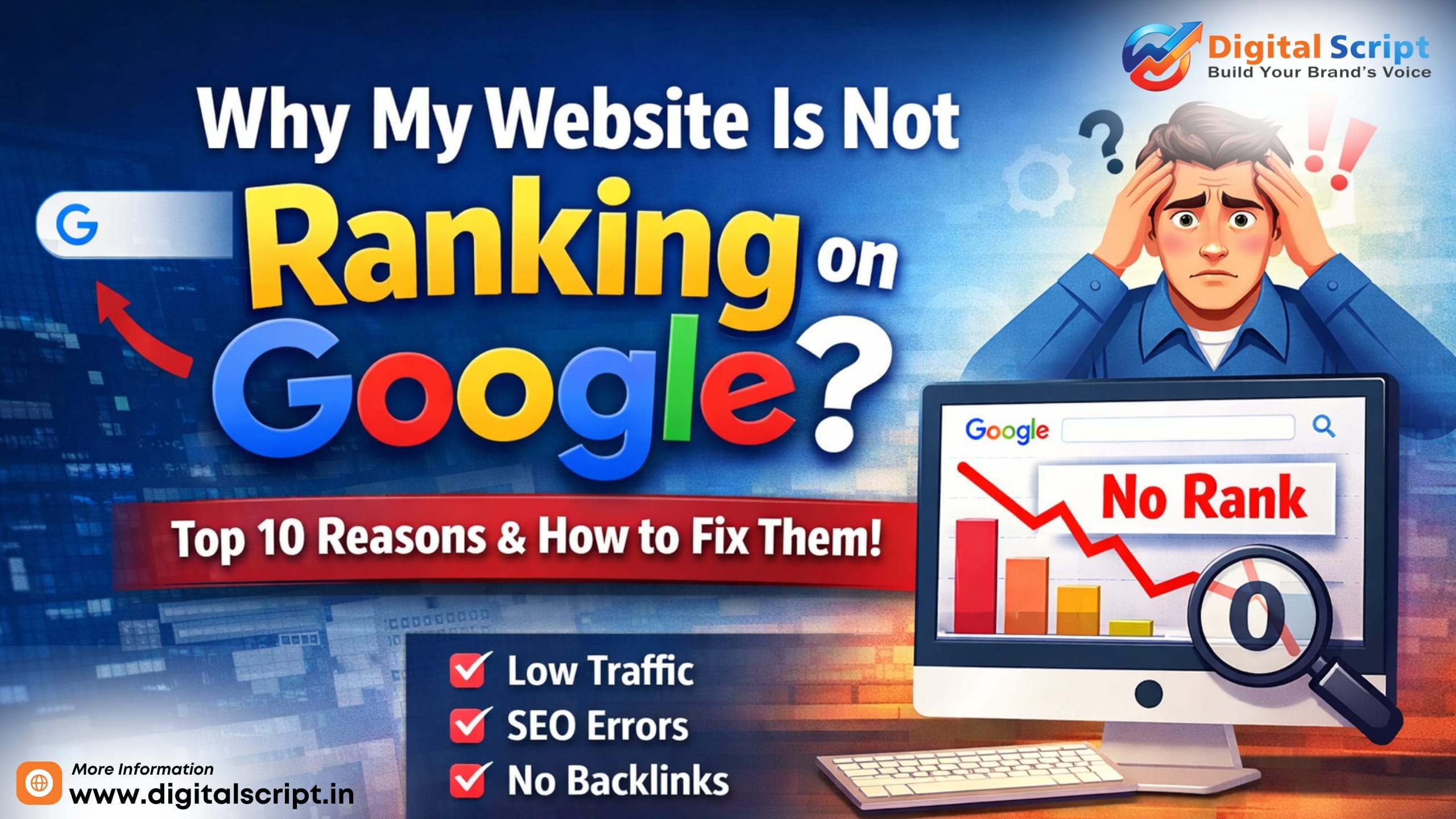 Why My Website Is Not Ranking on Google?