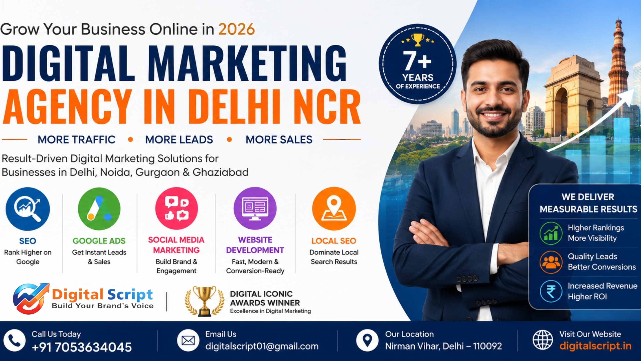 Digital Marketing Agency in Delhi NCR helping businesses grow with SEO, Google Ads and Social Media Marketing.